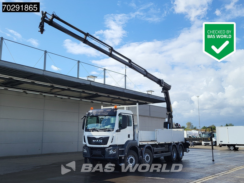 MAN TGS 35.400 8X4 Palfinger PK23002 SH Kran Crane Big-Axle Euro 6 - Camion plateau, Camion grue: photos 1 MAN TGS 35.400 8X4 Palfinger PK23002 SH Kran Crane Big-Axle Euro 6 - Camion plateau, Camion grue: photos 1