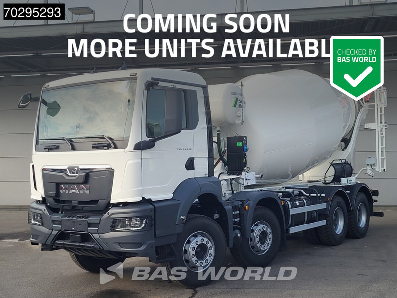 MAN TGS 41.440 8X4 New! 12m3 Stetter Steelsuspension Automatic Euro 6 - Camion malaxeur: photos 1 MAN TGS 41.440 8X4 New! 12m3 Stetter Steelsuspension Automatic Euro 6 - Camion malaxeur: photos 1