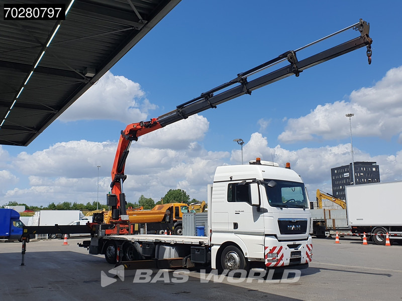 MAN TGX 26.440 6X2 Palfinger PK 53002 SH Kran Crane Steering Axle Automatic Euro 5 - Camion plateau, Camion grue: photos 2 MAN TGX 26.440 6X2 Palfinger PK 53002 SH Kran Crane Steering Axle Automatic Euro 5 - Camion plateau, Camion grue: photos 2