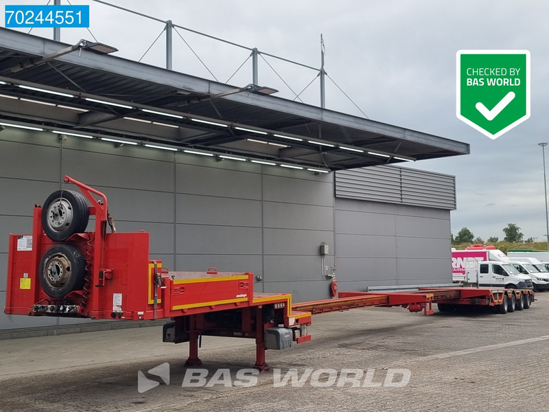 MEUSBURGER MTS-4 2xAusziehbar bis 21M Lift + 4xLenkachse - Semi-remorque surbaissé: photos 1 MEUSBURGER MTS-4 2xAusziehbar bis 21M Lift + 4xLenkachse - Semi-remorque surbaissé: photos 1
