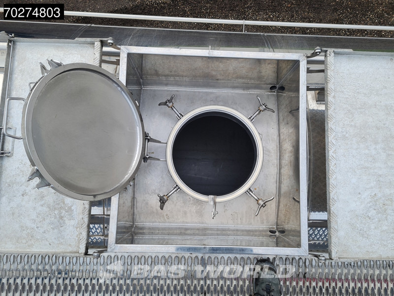 Semi-remorque citerne pour transport de la nourriture Magyar SR A1 Food 2 comp Inox steel Liftachse: photos 9