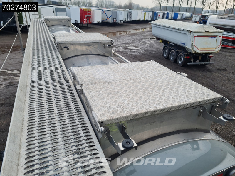 Semi-remorque citerne pour transport de la nourriture Magyar SR A1 Food 2 comp Inox steel Liftachse: photos 8