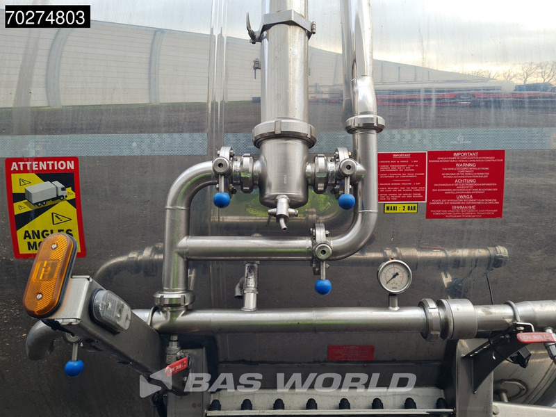 Semi-remorque citerne pour transport de la nourriture Magyar SR A1 Food 2 comp Inox steel Liftachse: photos 11