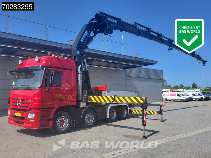 Mercedes-Benz Actros 2648 850 8X4 Effer 850/9S Kran Fifth wheel Big-Axle Automatic Euro 5 - Camion plateau, Camion grue: photos 1 Mercedes-Benz Actros 2648 850 8X4 Effer 850/9S Kran Fifth wheel Big-Axle Automatic Euro 5 - Camion plateau, Camion grue: photos 1