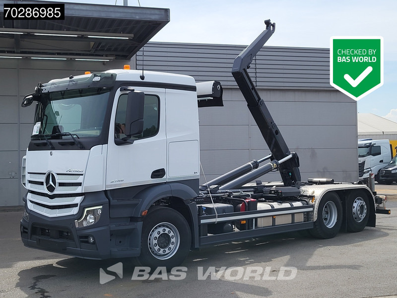 Mercedes-Benz Actros 2745 6X2 NEW! Meiller RS21-70 Abrollkipper Lift-Lenkasche Retarder PPC Navi Automatic - Camion ampliroll: photos 1 Mercedes-Benz Actros 2745 6X2 NEW! Meiller RS21-70 Abrollkipper Lift-Lenkasche Retarder PPC Navi Automatic - Camion ampliroll: photos 1