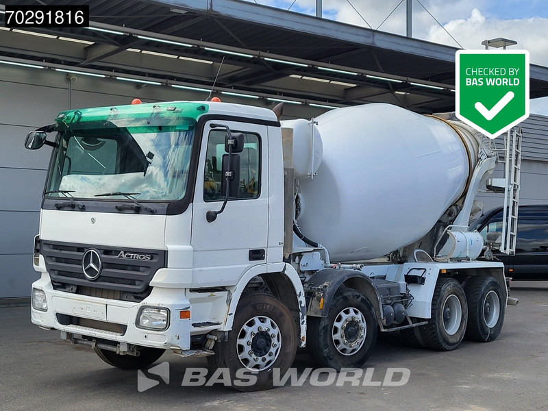 Mercedes-Benz Actros 3236 8X4 9M3 Stetter Mixer Big-Axle 3-Pedals Steelsuspension Euro 3 - Camion malaxeur: photos 1 Mercedes-Benz Actros 3236 8X4 9M3 Stetter Mixer Big-Axle 3-Pedals Steelsuspension Euro 3 - Camion malaxeur: photos 1