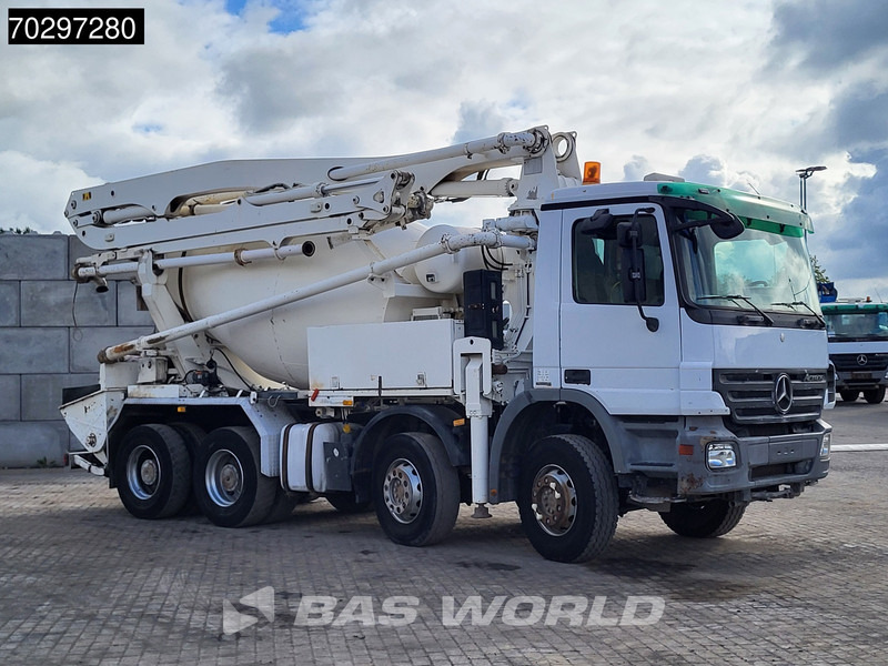 Mercedes-Benz Actros 3241 8X4 7m3 Putzmeister TMM 21-3 Retarder Big-Axle 3-Pedals Steelsuspension Euro 4 - Camion malaxeur: photos 3 Mercedes-Benz Actros 3241 8X4 7m3 Putzmeister TMM 21-3 Retarder Big-Axle 3-Pedals Steelsuspension Euro 4 - Camion malaxeur: photos 3