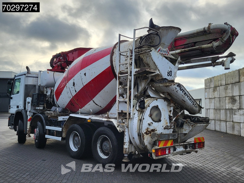 Mercedes-Benz Actros 3241 8X4 Putzmeister M24-3 Pump + 9m3 LIEBHERR Mixer Steelsuspension 3-Pedals Euro 4 - Camion pompe: photos 2 Mercedes-Benz Actros 3241 8X4 Putzmeister M24-3 Pump + 9m3 LIEBHERR Mixer Steelsuspension 3-Pedals Euro 4 - Camion pompe: photos 2