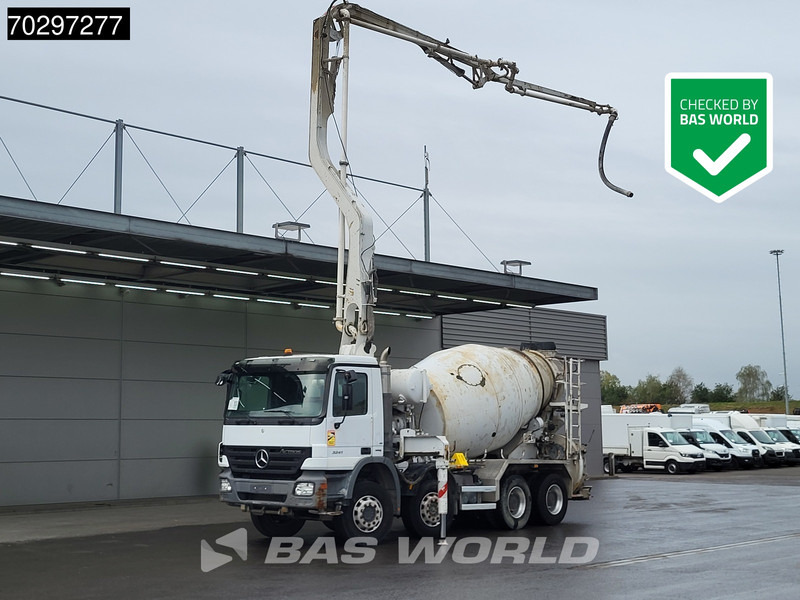 Mercedes-Benz Actros 3241 8X4 Putzmeister TMM 21-3 PUMI 7m3 Liebherr Big-Axle 3-Pedals Euro 4 - Camion pompe: photos 1 Mercedes-Benz Actros 3241 8X4 Putzmeister TMM 21-3 PUMI 7m3 Liebherr Big-Axle 3-Pedals Euro 4 - Camion pompe: photos 1
