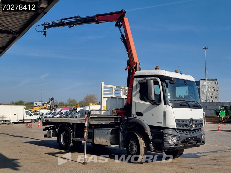 Mercedes-Benz Arocs 1830 4X2 Palfinger PK12.002 EH B Remote Full Steel Big-Axle Euro 6 - Camion plateau, Camion grue: photos 3 Mercedes-Benz Arocs 1830 4X2 Palfinger PK12.002 EH B Remote Full Steel Big-Axle Euro 6 - Camion plateau, Camion grue: photos 3