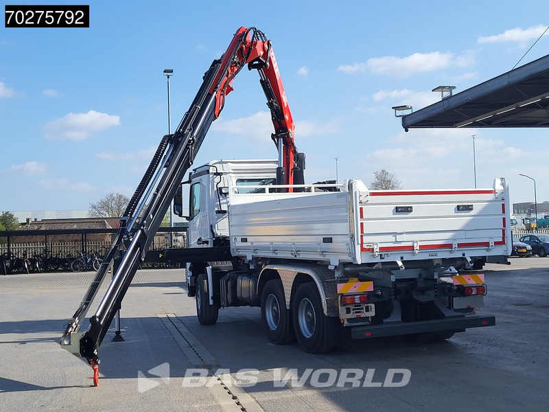 Mercedes-Benz Arocs 3348 6X4 Fasi F195A.2.24 Kran 3 sided tipper 9m3 Big-Axle Navi Euro 6 - Camion benne, Camion grue: photos 5 Mercedes-Benz Arocs 3348 6X4 Fasi F195A.2.24 Kran 3 sided tipper 9m3 Big-Axle Navi Euro 6 - Camion benne, Camion grue: photos 5
