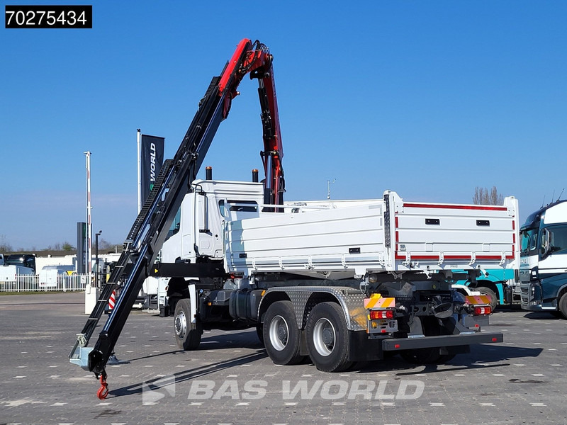 Mercedes-Benz Arocs 3348 6X6 Fassi F255A.2.24 xe-dynamic Kran Dreiseitenkipper Navi Euro 6 - Camion benne, Camion grue: photos 2 Mercedes-Benz Arocs 3348 6X6 Fassi F255A.2.24 xe-dynamic Kran Dreiseitenkipper Navi Euro 6 - Camion benne, Camion grue: photos 2