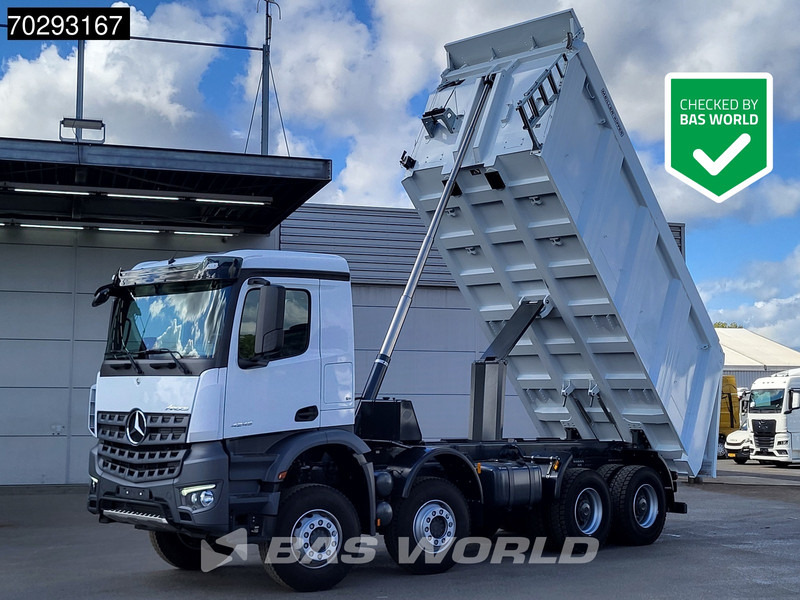 Mercedes-Benz Arocs 4145 8X4 New! 22m3 Meiller Kipper Big-Axle Steelsuspension Manual Euro 3 - Camion benne: photos 1 Mercedes-Benz Arocs 4145 8X4 New! 22m3 Meiller Kipper Big-Axle Steelsuspension Manual Euro 3 - Camion benne: photos 1