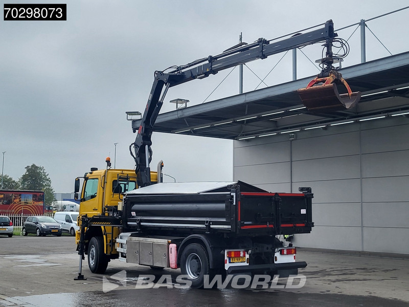 Mercedes-Benz Axor 2124 Axor 4X4 8m3 Tipper HIAB 122 B-2 HIDUO Crane Steel suspension Automatic Big-Axle Euro 5 - Camion benne, Camion grue: photos 2 Mercedes-Benz Axor 2124 Axor 4X4 8m3 Tipper HIAB 122 B-2 HIDUO Crane Steel suspension Automatic Big-Axle Euro 5 - Camion benne, Camion grue: photos 2