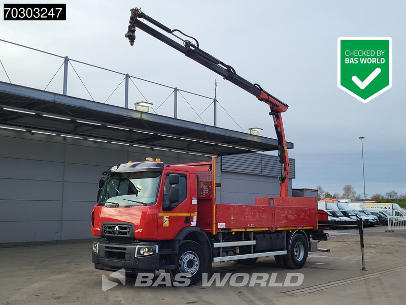 Renault C 280 4X2 Palfinger PK12.501 SLD Crane Kran Automatic Airco Euro 6 - Camion plateau, Camion grue: photos 1 Renault C 280 4X2 Palfinger PK12.501 SLD Crane Kran Automatic Airco Euro 6 - Camion plateau, Camion grue: photos 1