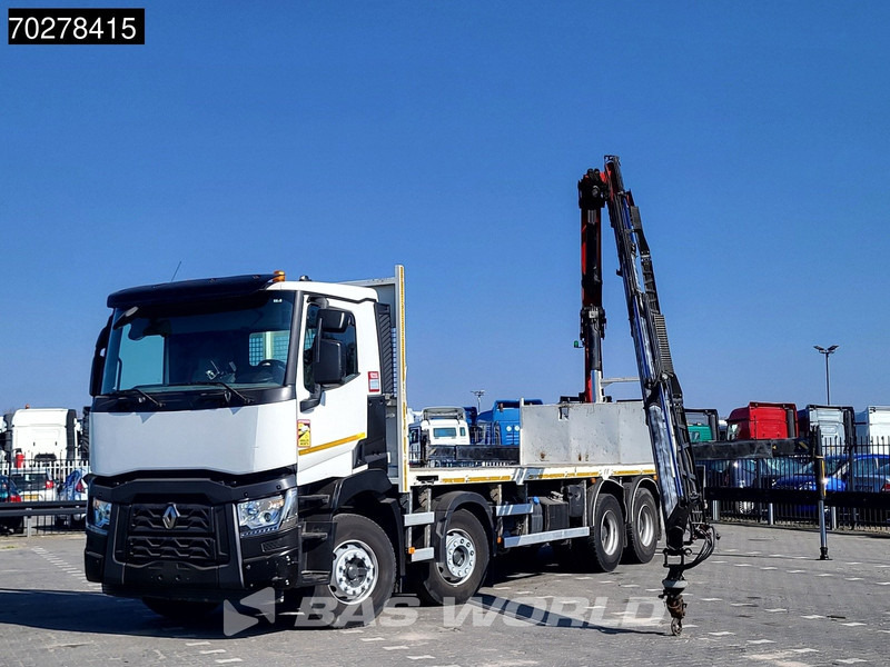 Renault C 430 8X4 Palfinger 22002 EH kran Crane Big-Axle steel suspension Euro 6 - Camion plateau, Camion grue: photos 5 Renault C 430 8X4 Palfinger 22002 EH kran Crane Big-Axle steel suspension Euro 6 - Camion plateau, Camion grue: photos 5
