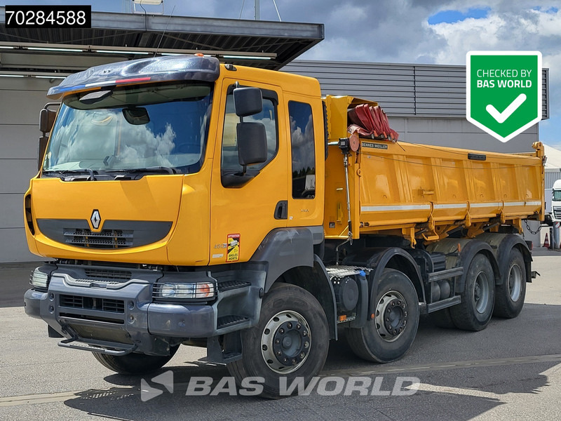 Renault Kerax 480 8X4 13m3 Meiller 2-way tipper Retarder Big-Axle Automatic Euro 5 - Camion benne: photos 1 Renault Kerax 480 8X4 13m3 Meiller 2-way tipper Retarder Big-Axle Automatic Euro 5 - Camion benne: photos 1