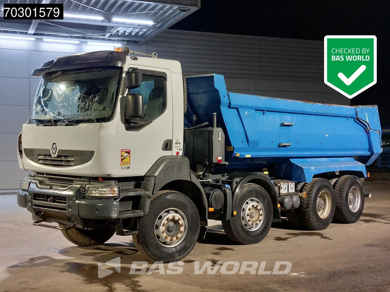 Renault Kerax 520 8X4 17m3 CIF tipper Steel Suspension Big-Axle Optibrake+ Automatic Euro 5 - Camion benne: photos 1 Renault Kerax 520 8X4 17m3 CIF tipper Steel Suspension Big-Axle Optibrake+ Automatic Euro 5 - Camion benne: photos 1