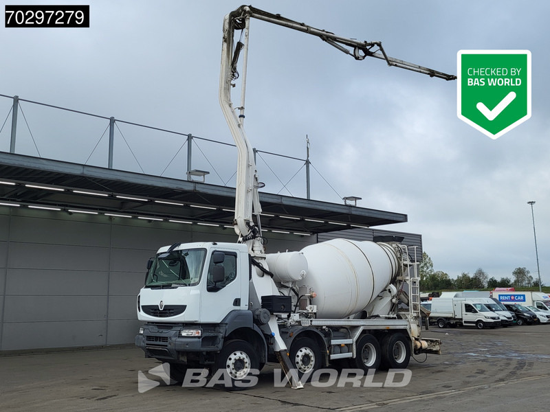 Renault Kerax 8X4 Mecbo M3-23/100-BZ Pomp+Mixer Big-Axle Steelsuspension Euro 5 - Camion malaxeur: photos 1 Renault Kerax 8X4 Mecbo M3-23/100-BZ Pomp+Mixer Big-Axle Steelsuspension Euro 5 - Camion malaxeur: photos 1