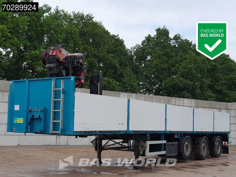 SCHROEDER WIESMOOR S12/27P2-13,2KR 2 steal wheels Liftachse 2 x Lenkachse - Semi-remorque plateau: photos 1 SCHROEDER WIESMOOR S12/27P2-13,2KR 2 steal wheels Liftachse 2 x Lenkachse - Semi-remorque plateau: photos 1