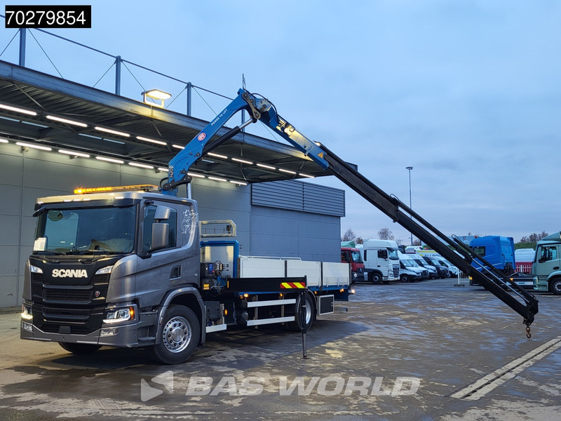 Scania P280 4X2 HMF 1420K-RC Kran Crane Leather seats Automatic Euro 6 - Camion plateau, Camion grue: photos 5 Scania P280 4X2 HMF 1420K-RC Kran Crane Leather seats Automatic Euro 6 - Camion plateau, Camion grue: photos 5