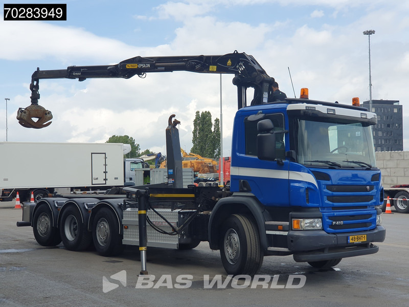 Scania P410 8X2 NL-Truck Palfinger Q150Z Crane 30T VDL hooklift Lift-Lenkachse Euro 6 - Camion ampliroll, Camion grue: photos 3 Scania P410 8X2 NL-Truck Palfinger Q150Z Crane 30T VDL hooklift Lift-Lenkachse Euro 6 - Camion ampliroll, Camion grue: photos 3