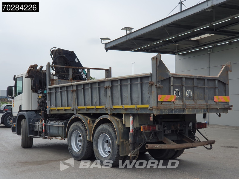Camion benne, Camion grue Scania P94 6X4 Hiab 330-4 Kran Crane 9m3 tipper Manual Steelsuspension Euro 3: photos 11