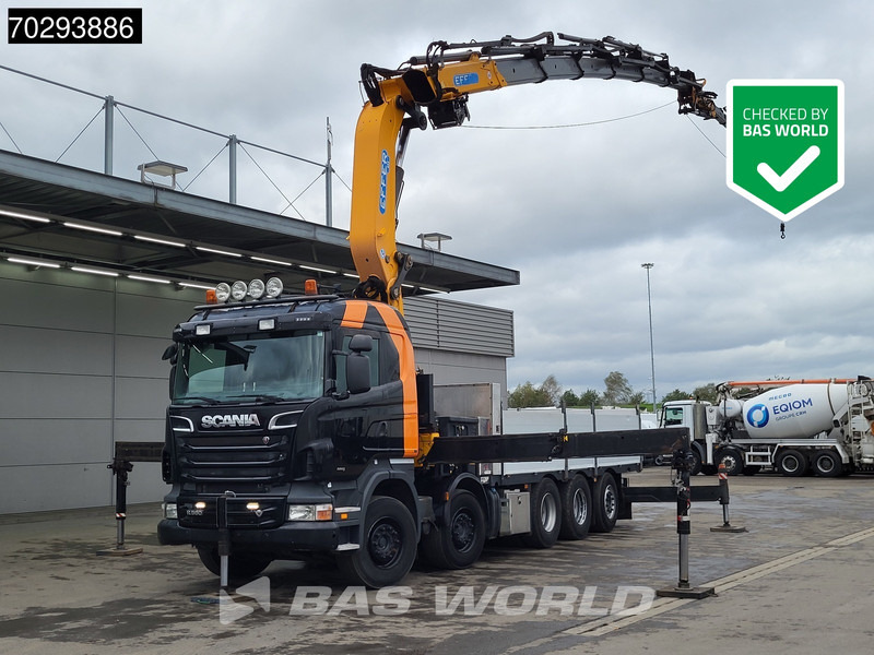 Scania R560 R 10X4 EFFER 655 / 6S Crane +Jib Winch 3-Pedals Lift+Steering-Axle Retarder Euro 5 - Camion plateau, Camion grue: photos 1 Scania R560 R 10X4 EFFER 655 / 6S Crane +Jib Winch 3-Pedals Lift+Steering-Axle Retarder Euro 5 - Camion plateau, Camion grue: photos 1