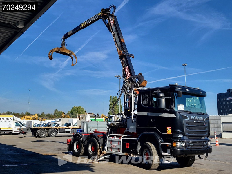 Scania R580 6X4 Holz Kran Diebolt D28 Full-Steel - Camion grumier, Camion grue: photos 3 Scania R580 6X4 Holz Kran Diebolt D28 Full-Steel - Camion grumier, Camion grue: photos 3