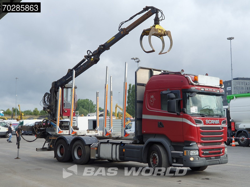 Scania R730 R 6X4 HIAB F108S 79 Crane Retarder Xenon BigAxle Loglift Automatic ACC Euro 6 - Camion grumier, Camion grue: photos 3 Scania R730 R 6X4 HIAB F108S 79 Crane Retarder Xenon BigAxle Loglift Automatic ACC Euro 6 - Camion grumier, Camion grue: photos 3