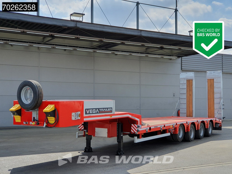 Vega STANDARD LOWBED 2 axles Lift + 2xLenkachse Hydraulic Ramps - Semi-remorque surbaissé: photos 1 Vega STANDARD LOWBED 2 axles Lift + 2xLenkachse Hydraulic Ramps - Semi-remorque surbaissé: photos 1