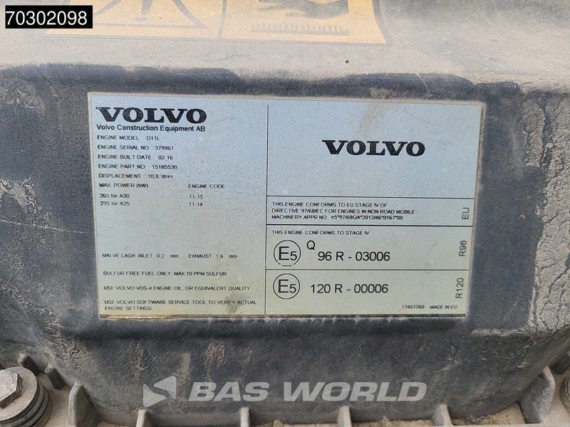 Tombereau articulé Volvo A25 G: photos 16