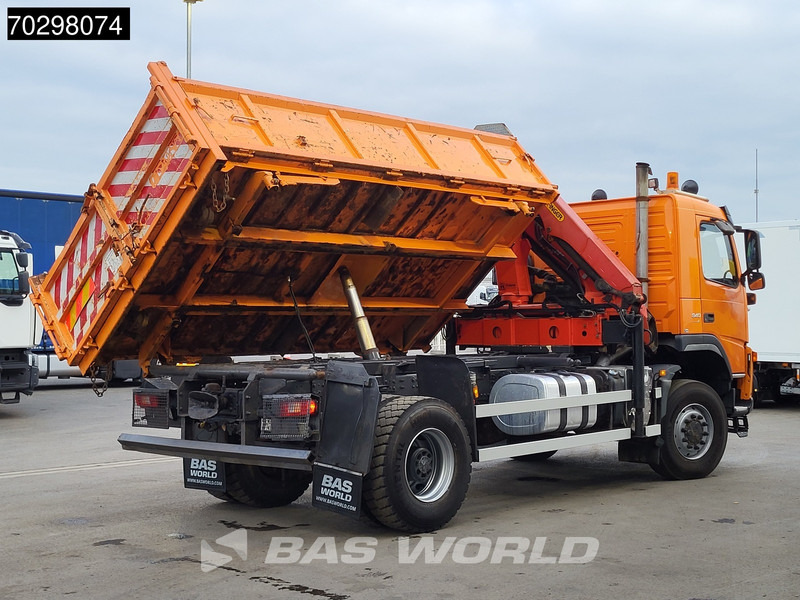 Volvo FM 340 FM 4X4 4x4 Crane Palfinger PK10501 Tipper Big-Axle Full Steel - Camion benne, Camion grue: photos 2 Volvo FM 340 FM 4X4 4x4 Crane Palfinger PK10501 Tipper Big-Axle Full Steel - Camion benne, Camion grue: photos 2