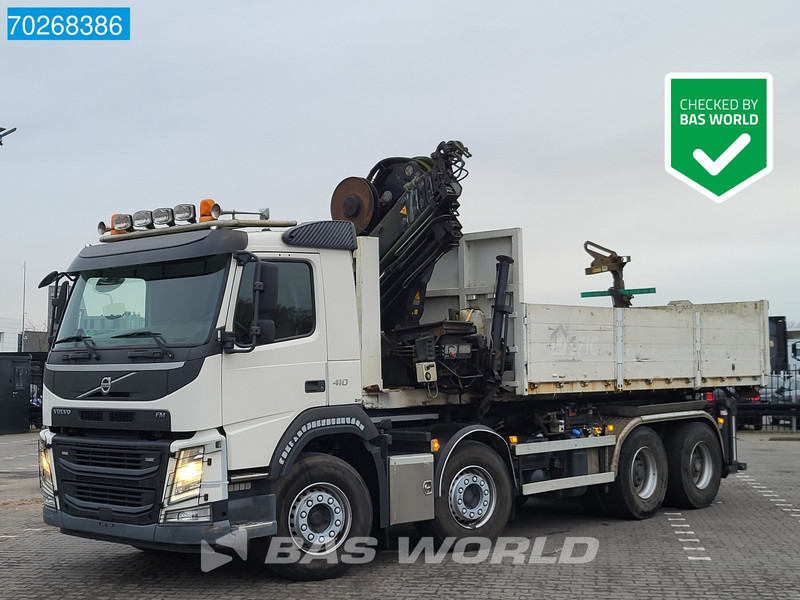 Volvo FM 410 8X4 211EP-5 HIDUO Kran Crane Steel suspension VEB Euro 6 - Camion ampliroll, Camion grue: photos 2 Volvo FM 410 8X4 211EP-5 HIDUO Kran Crane Steel suspension VEB Euro 6 - Camion ampliroll, Camion grue: photos 2