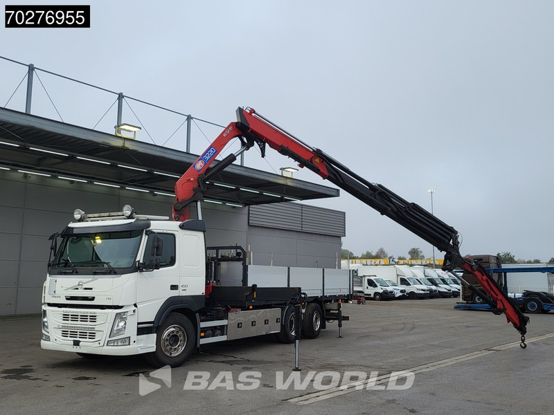 Volvo FM 450 6X2 HMF3220 K5 + Jib K5 Crane Kran Lift-Steering Axle VEB+ Automatic - Camion plateau, Camion grue: photos 5 Volvo FM 450 6X2 HMF3220 K5 + Jib K5 Crane Kran Lift-Steering Axle VEB+ Automatic - Camion plateau, Camion grue: photos 5