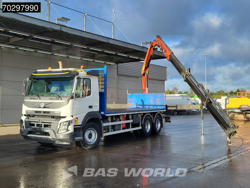 Camion plateau, Camion grue Volvo FMX 450 FMX 6X4 Palfinger PK 18002 EH Crane Manual Euro 6: photos 6