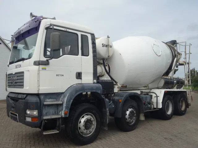 MAN TGA 35.360 8X4 MIXER STEEL SPRINGS BIG AXELS MANUAL FEUL POMP - Camion malaxeur: photos 2 MAN TGA 35.360 8X4 MIXER STEEL SPRINGS BIG AXELS MANUAL FEUL POMP - Camion malaxeur: photos 2