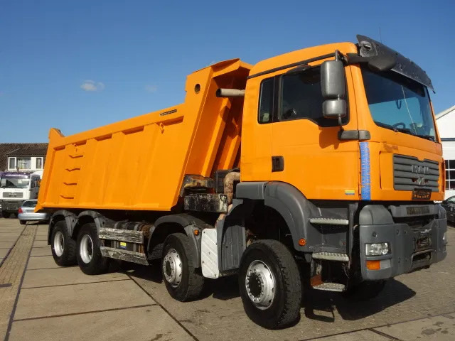 Camion benne MAN TGA 41-440 8X6 MANUAL GEARBOX 22M3 MEILLER TIPPER: photos 8