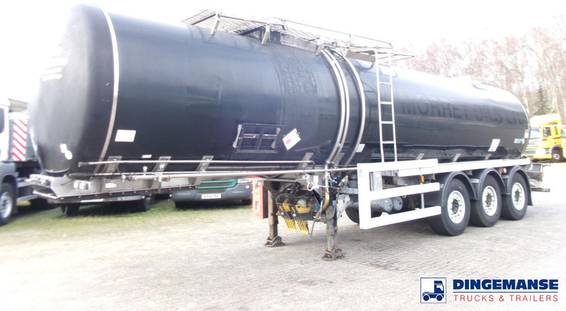 Crossland Bitumen tank inox 33 m3 / 1 comp + compressor + steam heating - Semi-remorque citerne: photos 1 Crossland Bitumen tank inox 33 m3 / 1 comp + compressor + steam heating - Semi-remorque citerne: photos 1