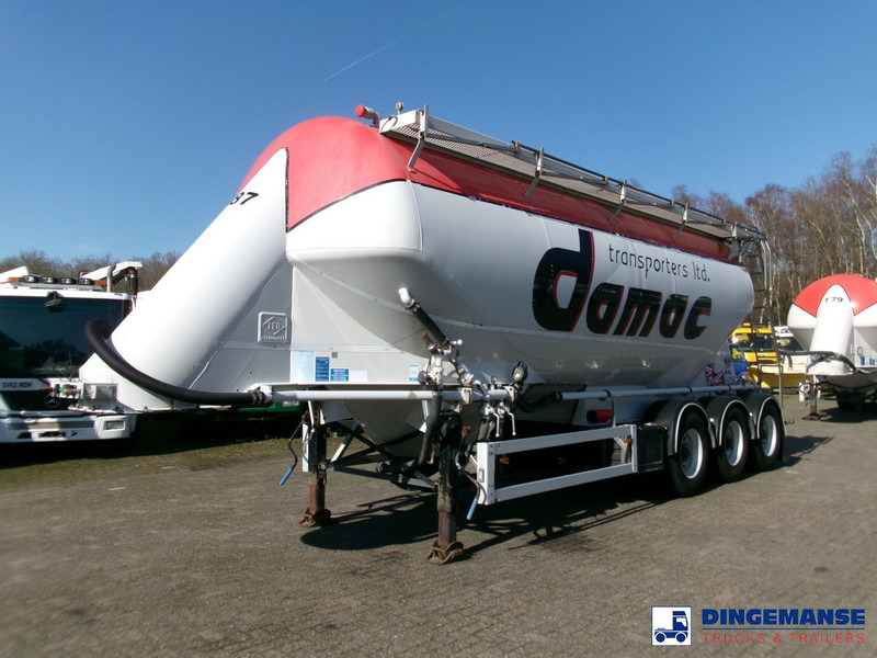 Feldbinder Powder tank alu 36 m3 / 1 comp - Semi-remorque citerne: photos 1 Feldbinder Powder tank alu 36 m3 / 1 comp - Semi-remorque citerne: photos 1