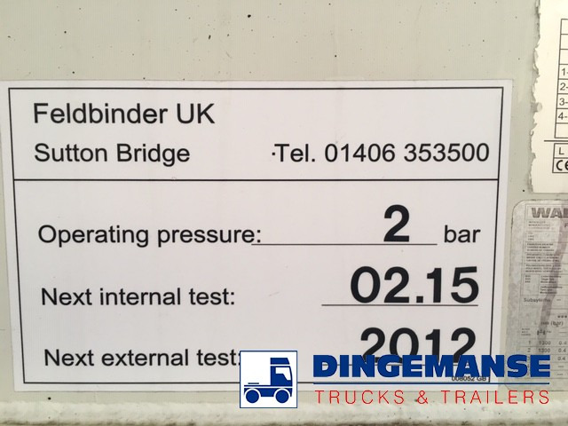 Semi-remorque citerne Feldbinder Powder tank alu 43 m3 / 1 comp: photos 12