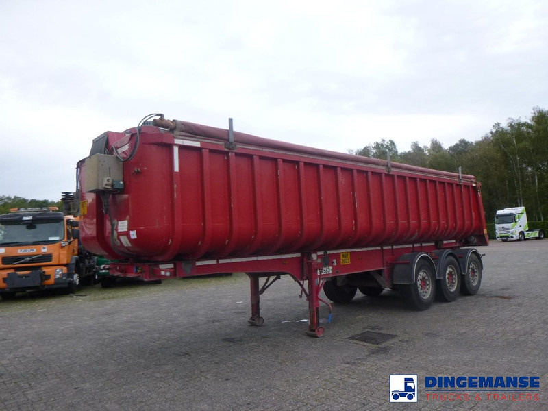 Fruehauf Tipper trailer alu 34.6 m3 + tarpaulin - Semi-remorque benne: photos 1 Fruehauf Tipper trailer alu 34.6 m3 + tarpaulin - Semi-remorque benne: photos 1