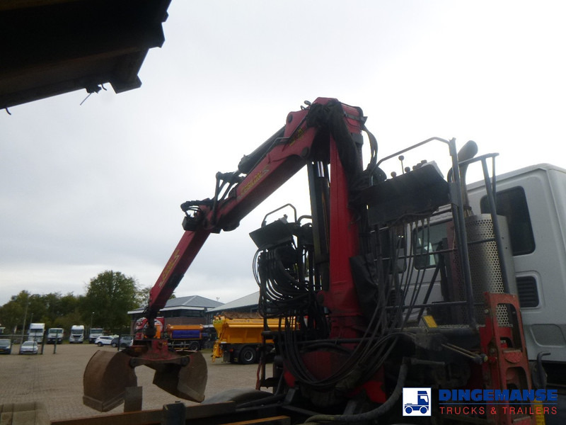 Camion grue Iveco AD340T36 8x4 RHD tipper + Palfinger E120 plus + grapple: photos 15