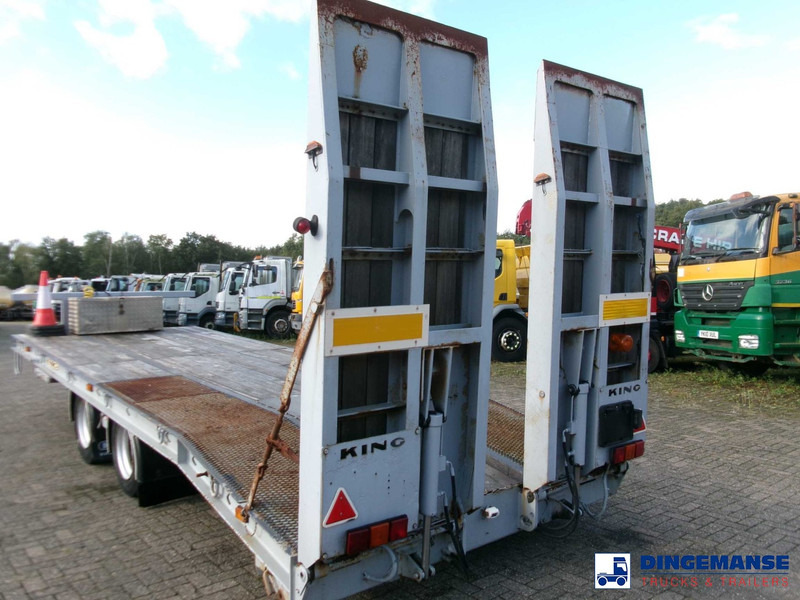 Remorque plateau KING 2-axle platform drawbar trailer 14t + ramps