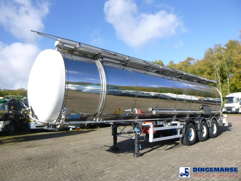 LAG Chemical tank inox 37.5 m3 / 1 comp - Semi-remorque citerne: photos 1 LAG Chemical tank inox 37.5 m3 / 1 comp - Semi-remorque citerne: photos 1