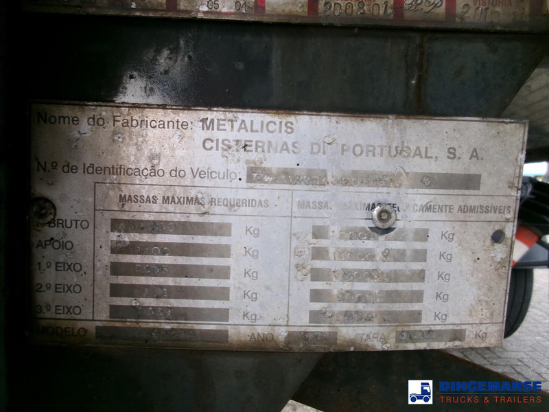 Semi-remorque citerne METALOVOUGA Bitumen / heavy oil tank inox 29 m3 / 1 comp: photos 18 Semi-remorque citerne METALOVOUGA Bitumen / heavy oil tank inox 29 m3 / 1 comp: photos 18