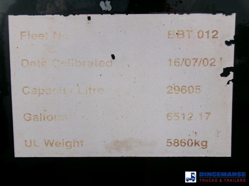Semi-remorque citerne Melton Food (beer) tank inox 29.6 m3 / 1 comp: photos 20