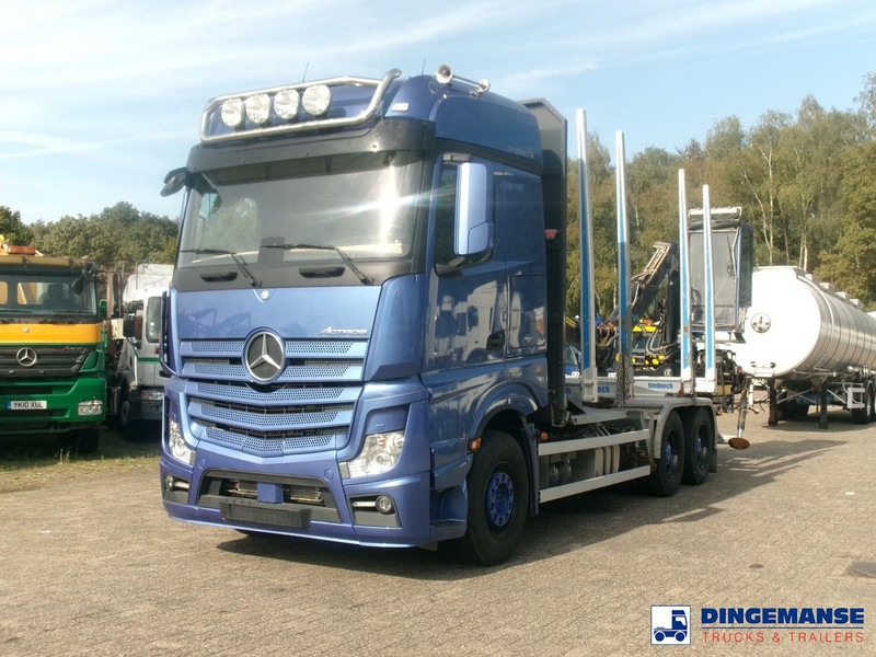 Mercedes-Benz Actros 2663 6x4 Euro 6 loglift F96 crane timber truck - Camion grumier, Camion grue: photos 1 Mercedes-Benz Actros 2663 6x4 Euro 6 loglift F96 crane timber truck - Camion grumier, Camion grue: photos 1