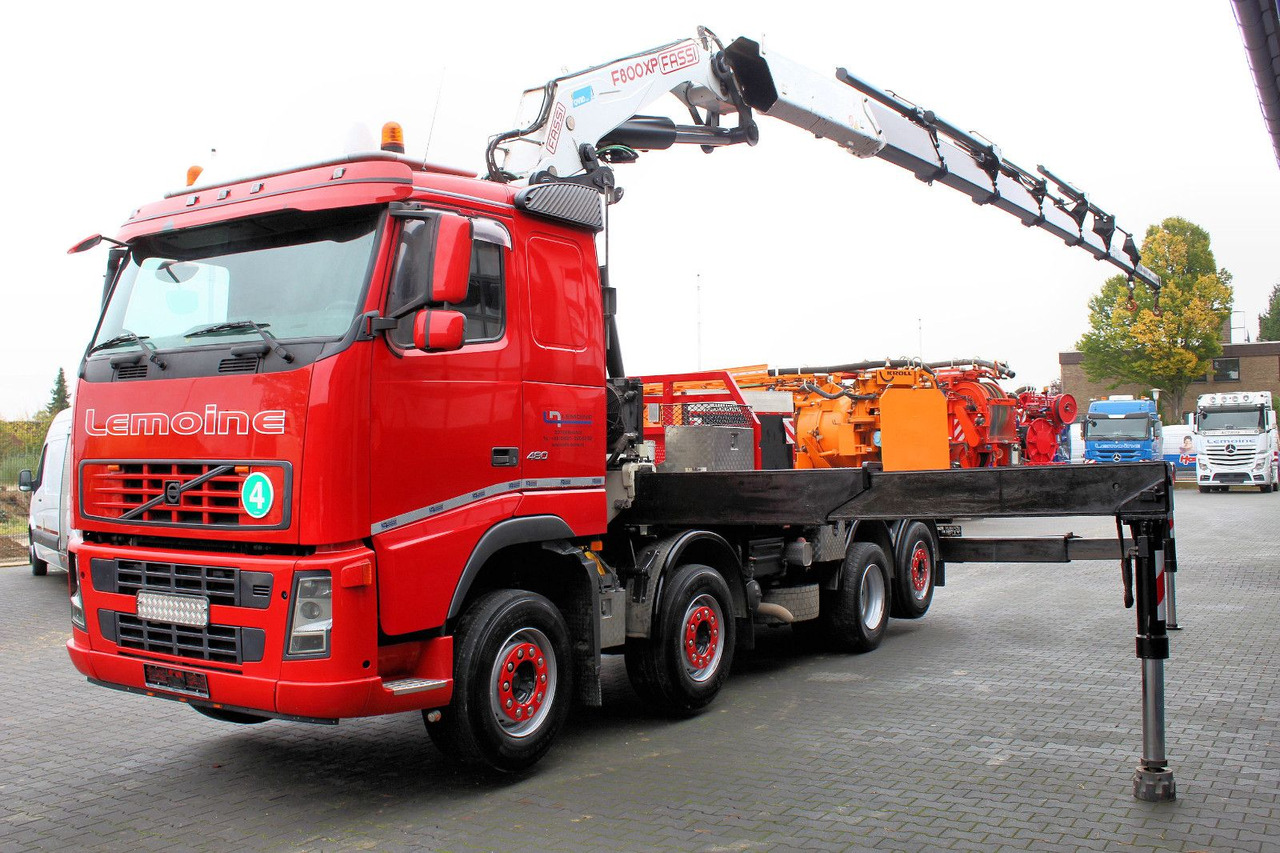 Volvo FM 480 8x2 Pritsche + FASSI F800XP Kran 6x - Camion plateau, Camion grue: photos 3 Volvo FM 480 8x2 Pritsche + FASSI F800XP Kran 6x - Camion plateau, Camion grue: photos 3