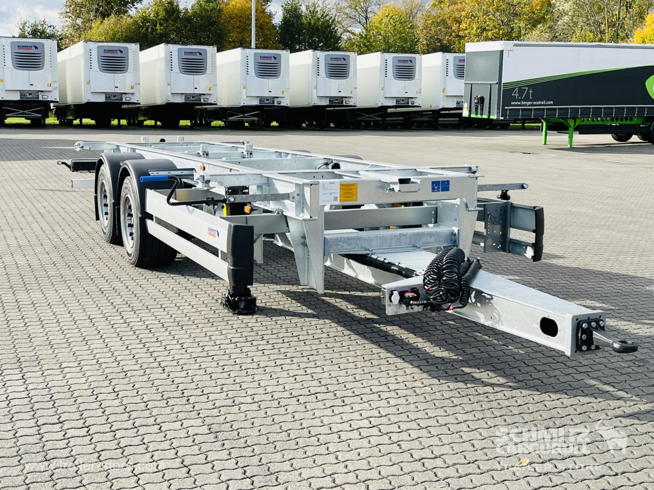 SCHMITZ Zentralachsanhänger Wechselfahrgestell - Remorque porte-conteneur/ Caisse mobile: photos 1 SCHMITZ Zentralachsanhänger Wechselfahrgestell - Remorque porte-conteneur/ Caisse mobile: photos 1